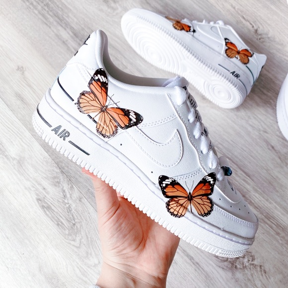 NIKE AIR FORCE 1 low butterfly custom - Picture 7 of 13